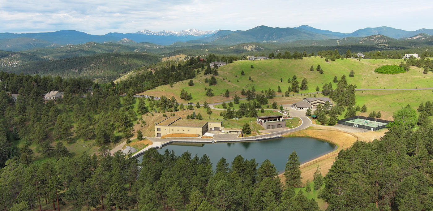 Aerial view looking onto Genesee Water & Sanitation District
