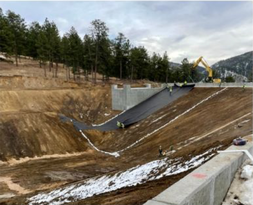 Liner Installation on the Reservoir Project